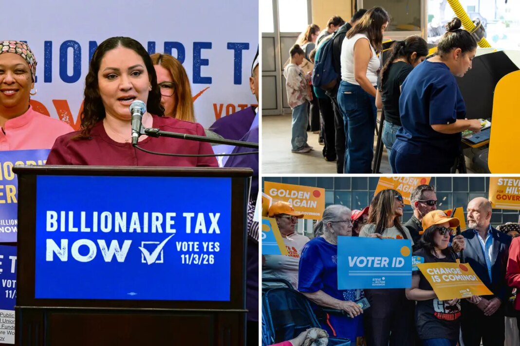 Californians split on proposed billionaire tax, sour on voter ID requirement, poll shows