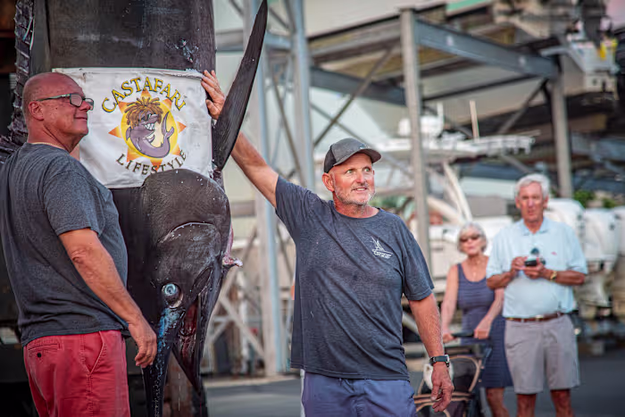 Charter boat hauls in 1,260-pound blue marlin believed to be East Coast's largest catch