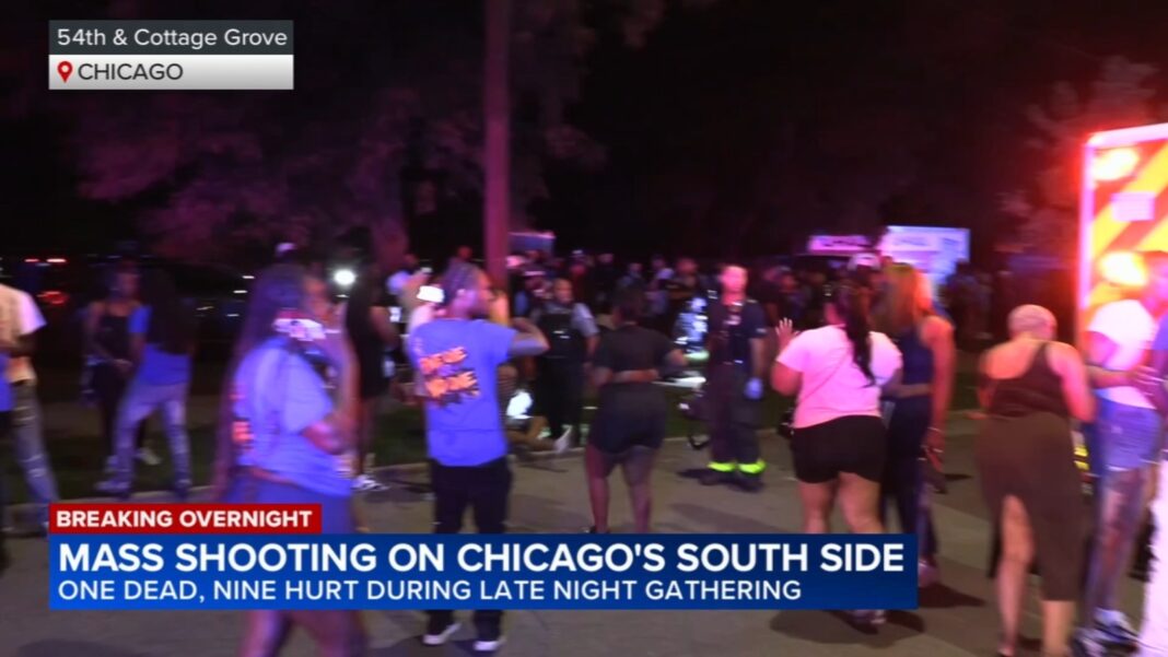 Chicago violence this weekend: Man killed, 9 others hurt in Washington Park mass shooting on Cottage Grove Avenue, police say
