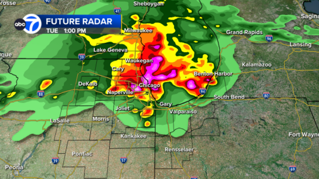 Chicago weather today: Tornado Warning for much of area | LIVE Radar