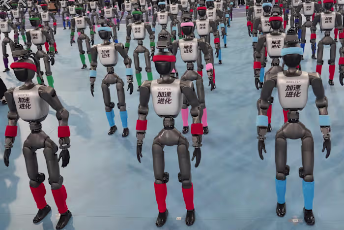 Chinese humanoid robots smash human records in 100m sprint and high jump at Beijing robot games