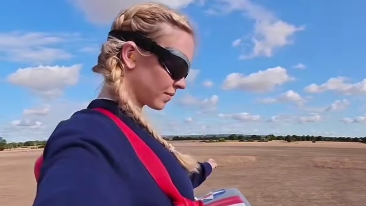 Daredevil Sydney Sweeney takes wild ride on top of plane