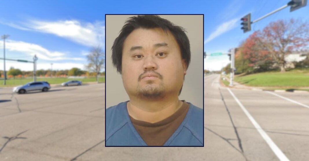 Background: The intersection of North Sherman Avenue and Northport Drive in Dane County, Wis. (Google Maps). Inset: Vang Yang (Dane County Jail via WMTV).
