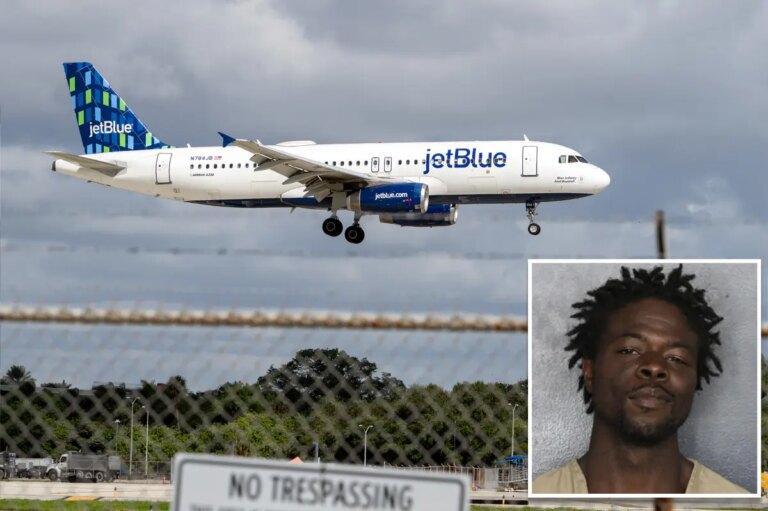 Daring Trespass: Florida Man Arrested After Boarding and Sleeping on JetBlue Plane