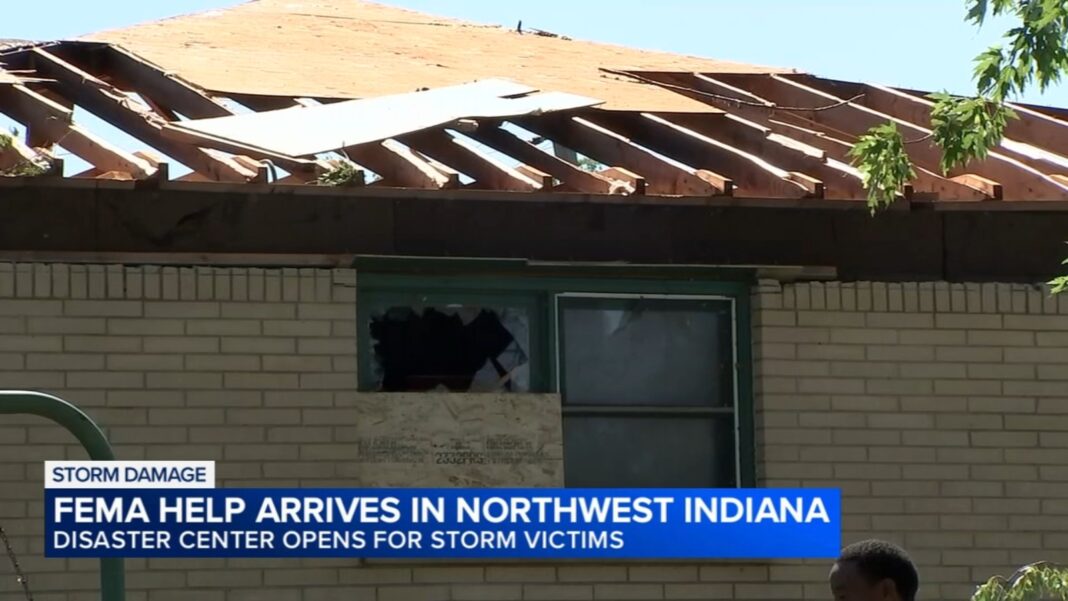 Hobart, Indiana FEMA disaster assistance center opens weeks after severe weather caused storm damage, NIPSCO power outage issues