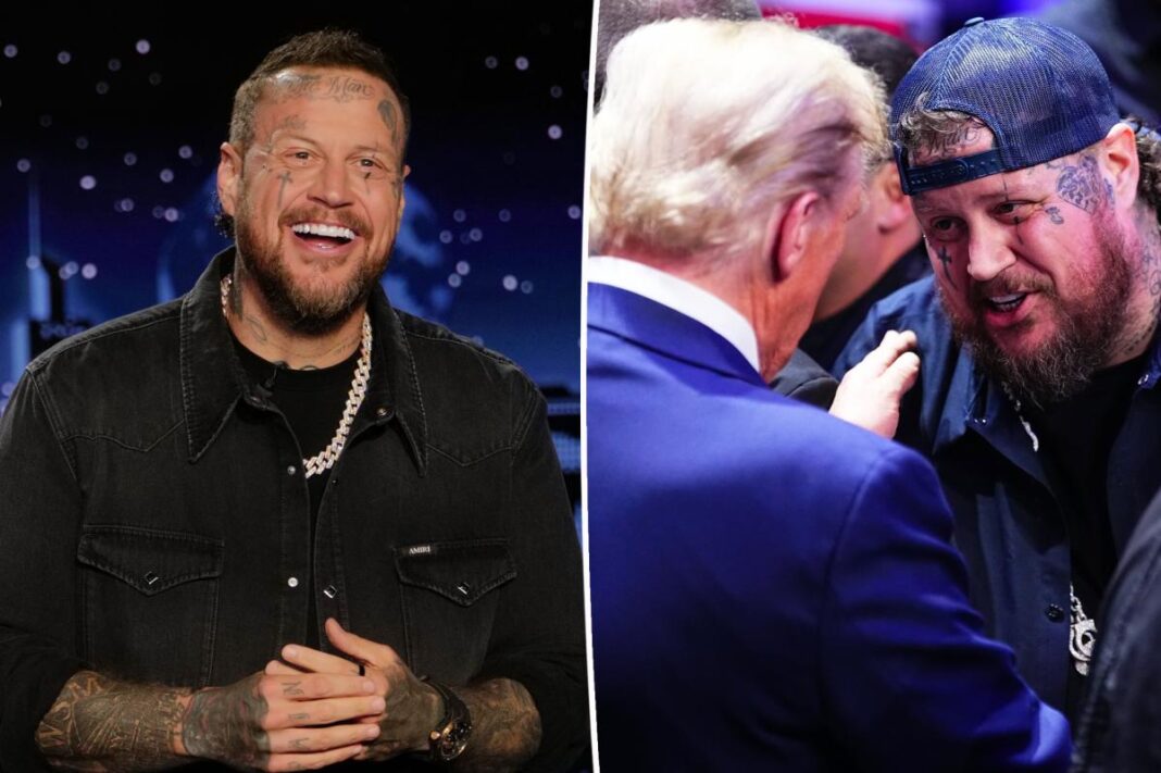 Jelly Roll makes rare comment on his political affiliation after Trump jokes on ‘Jimmy Kimmel Live!’