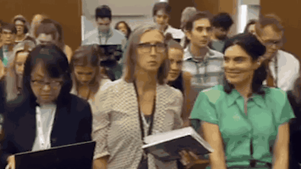 Journalist goes viral for grinning, winking on camera during Lindsay Clancy courtroom proceedings