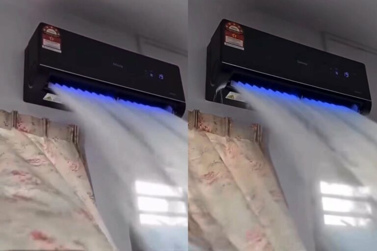 New AC Installation Sparks Worry: Woman Puzzled by Mysterious White Smoke