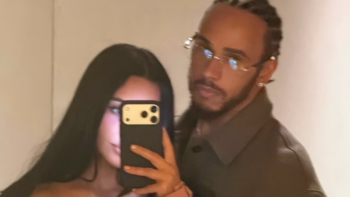 Kim Kardashian cosies up to boyfriend Lewis Hamilton in loved-up snaps