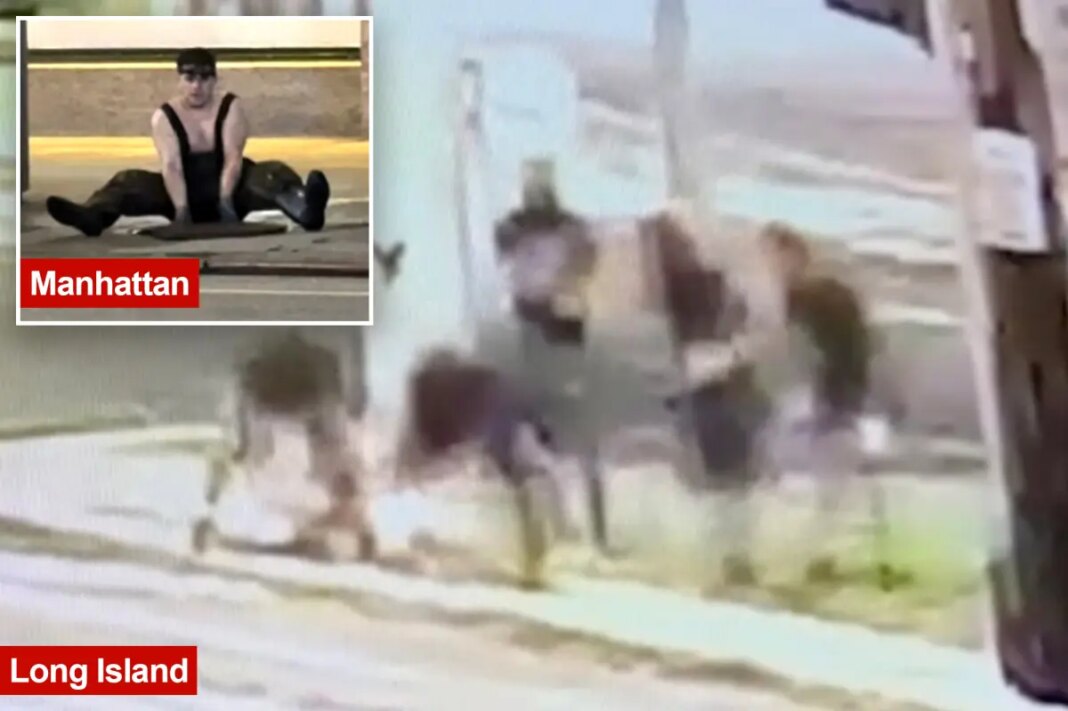 Long Island 'mole people' seen crawling into manhole — week after headlamp-wearing trio emerged in NYC