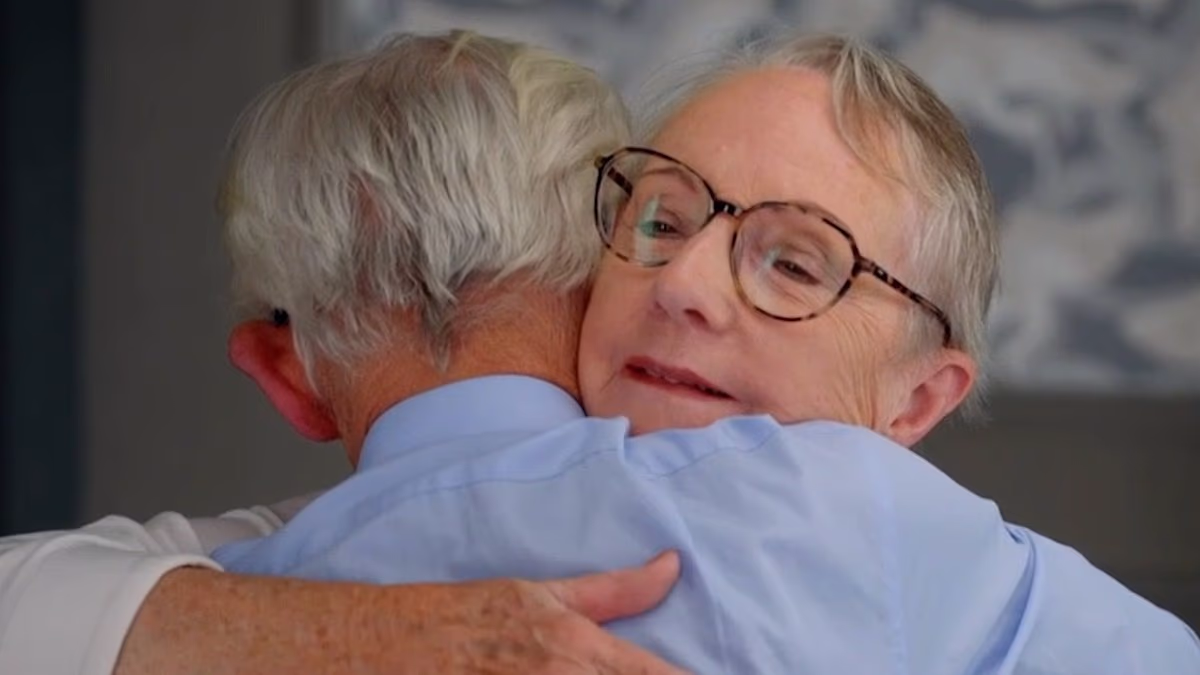 Man, 77, bursts into tears as he meets the half-sister he never knew existed on Long Lost Family - after she was abandoned in a train carriage as a baby 76 years ago