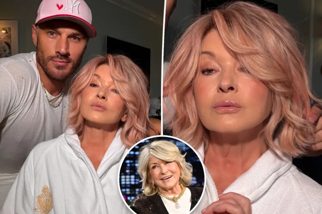 Martha Stewart dyes her blond hair 'rose gold' pink