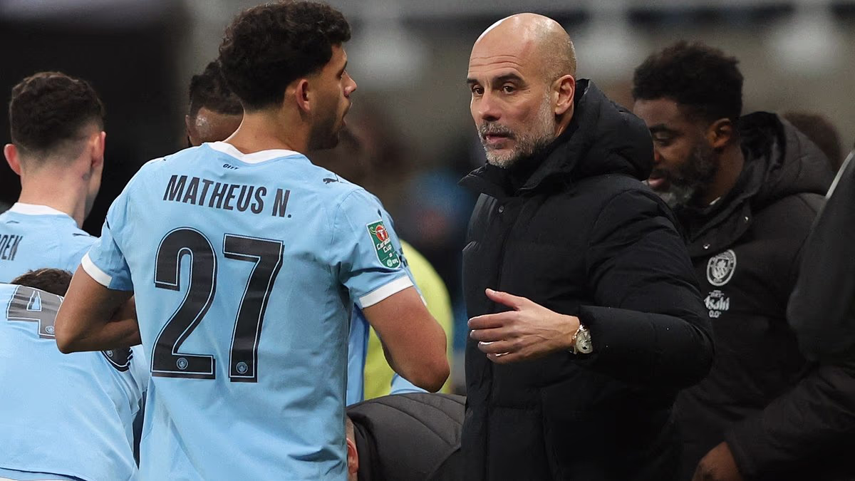 Matheus Nunes opens up on Pep Guardiola's emotional Man City exit, adapting to his new role as a right back - and 'p***ing off' John Stones!
