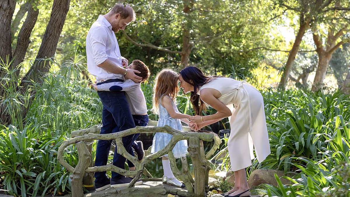 'Meghan is fully behind this move': Friends of the Sussexes say the Duchess wants to rekindle Harry's English side, that the American Dream 'might not be all that it was crack up to be' - and that this really could be a 'forever return' for the family
