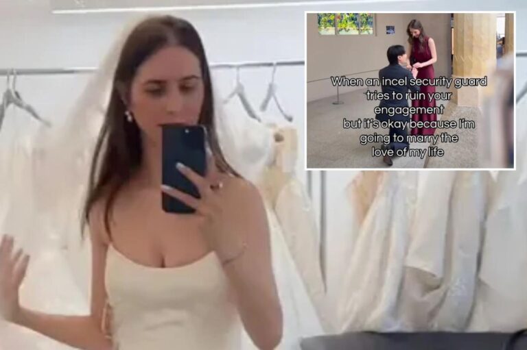 Security Guard Interrupts Heartfelt Wedding Proposal, Disrupting Dream Moment