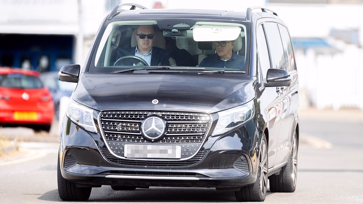 Moment Harry and Meghan leave Birmingham airport after returning to UK