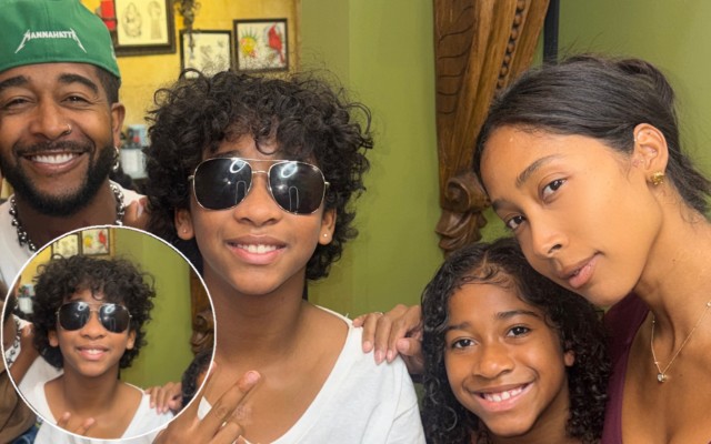 OMARION AND APRYL JONES’ SON MEGAA GETS HIS EARS PIERCED FOR 12TH BIRTHDAY