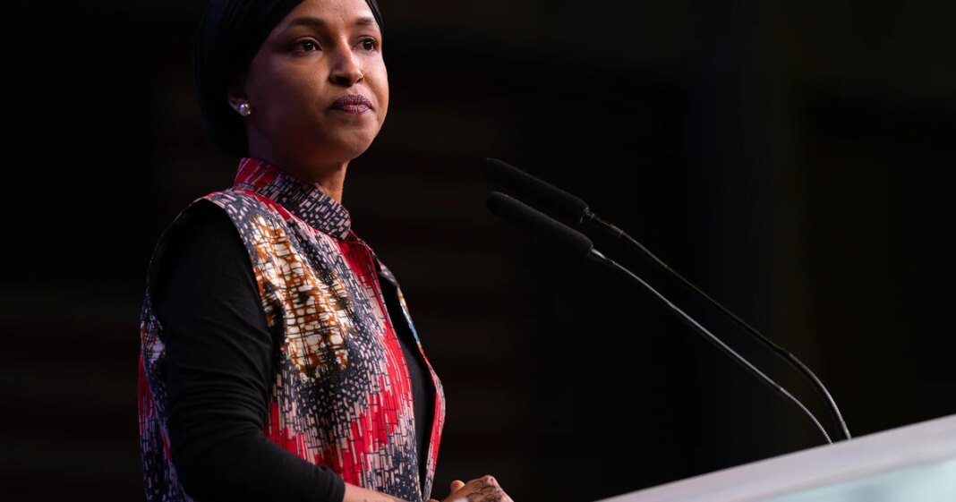 Omar says federal agent was posted outside monthly meeting in Minneapolis suburb