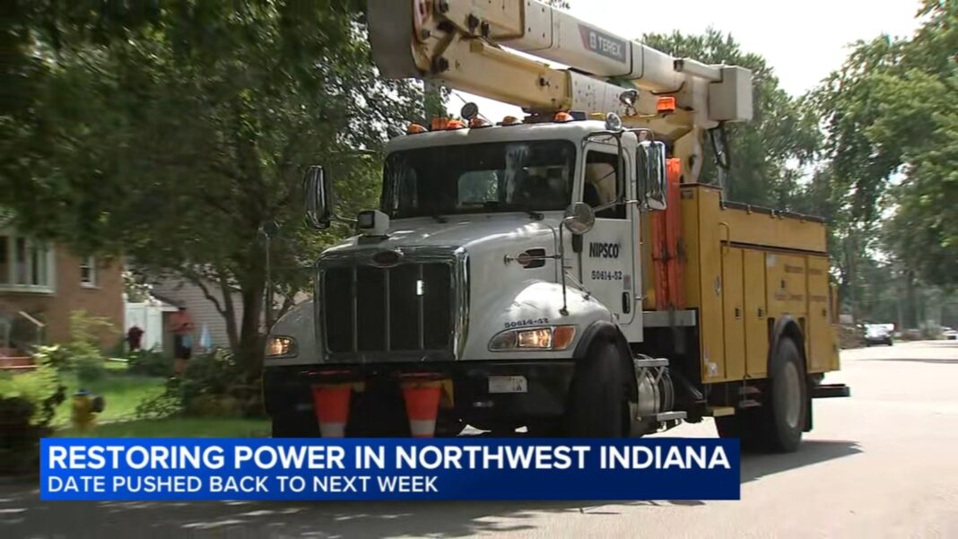 Parts of NW Indiana to remain without power until next week after Chicago area storms cause outages, NIPSCO says