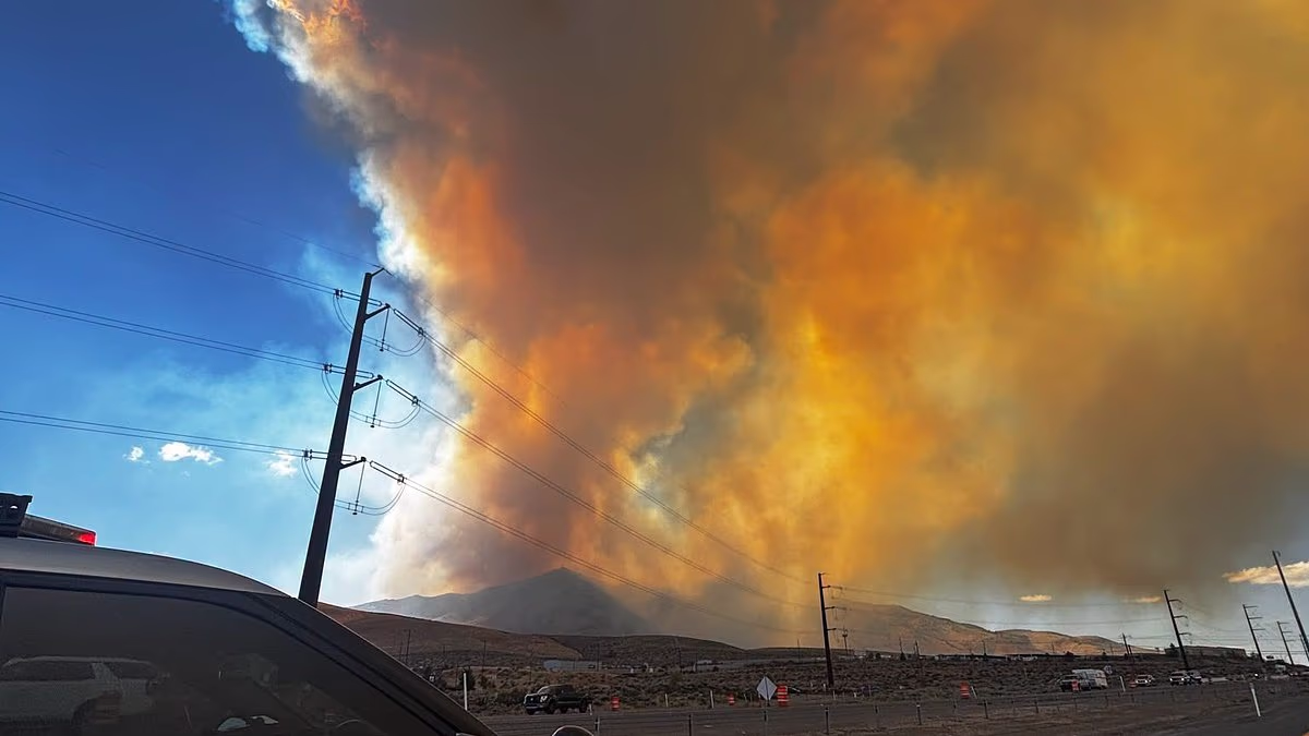 Patients at Nevada hospital forced to EVACUATE amid devastating fire