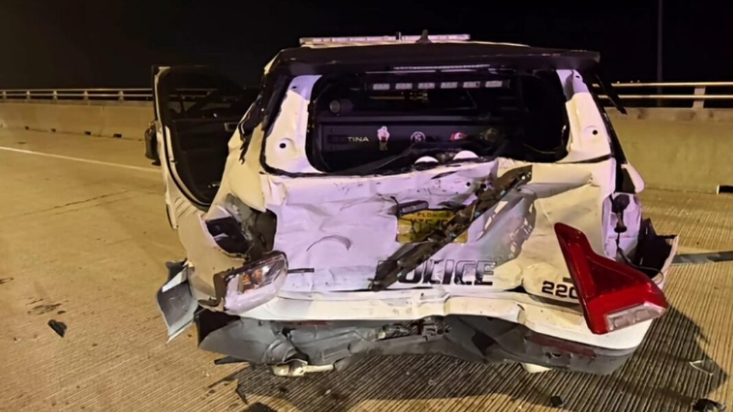 Police: Drunk driver crashes into police car, triggering chain reaction in Atlantic Beach