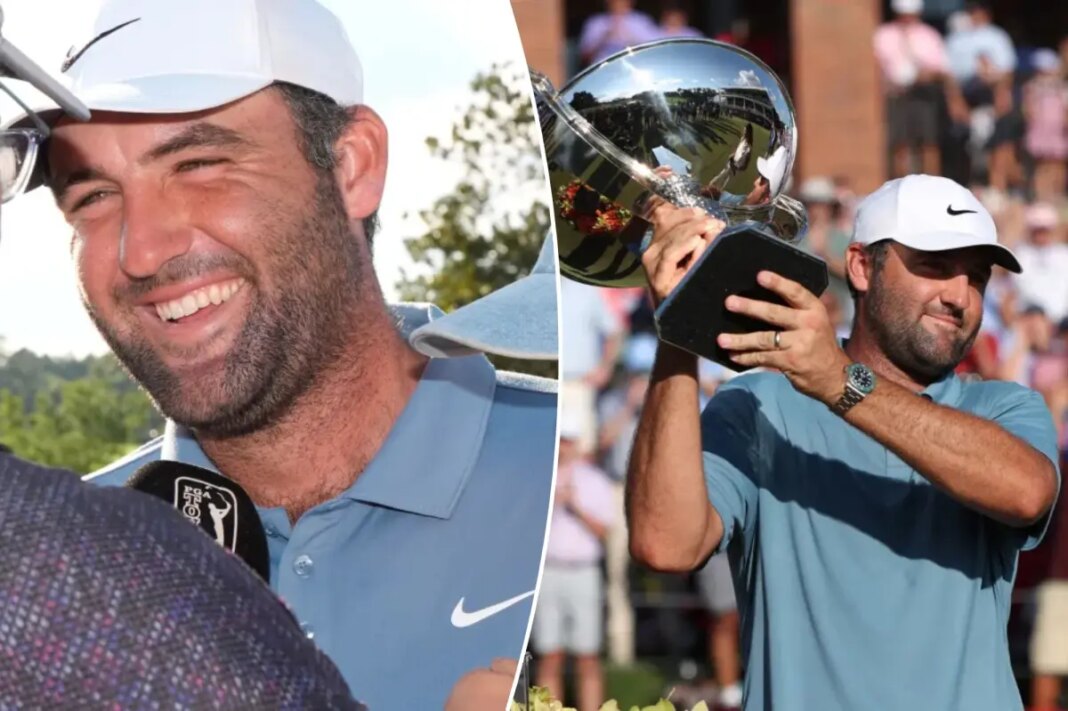 Scottie Scheffler steals moment after Tour Championship victory