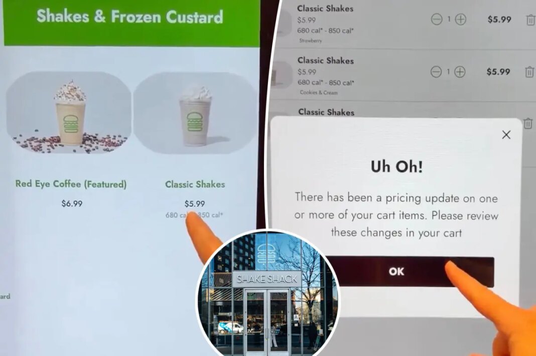 Shake Shack customers say they were hit with a 'no tip' surcharge