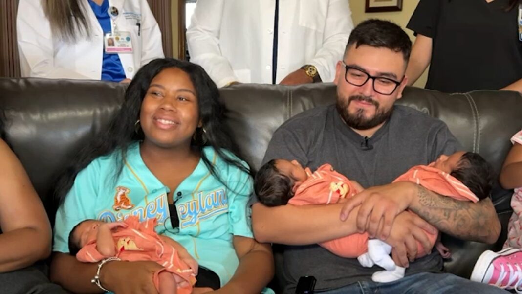 Southern California couple welcomes rare naturally conceived triplets