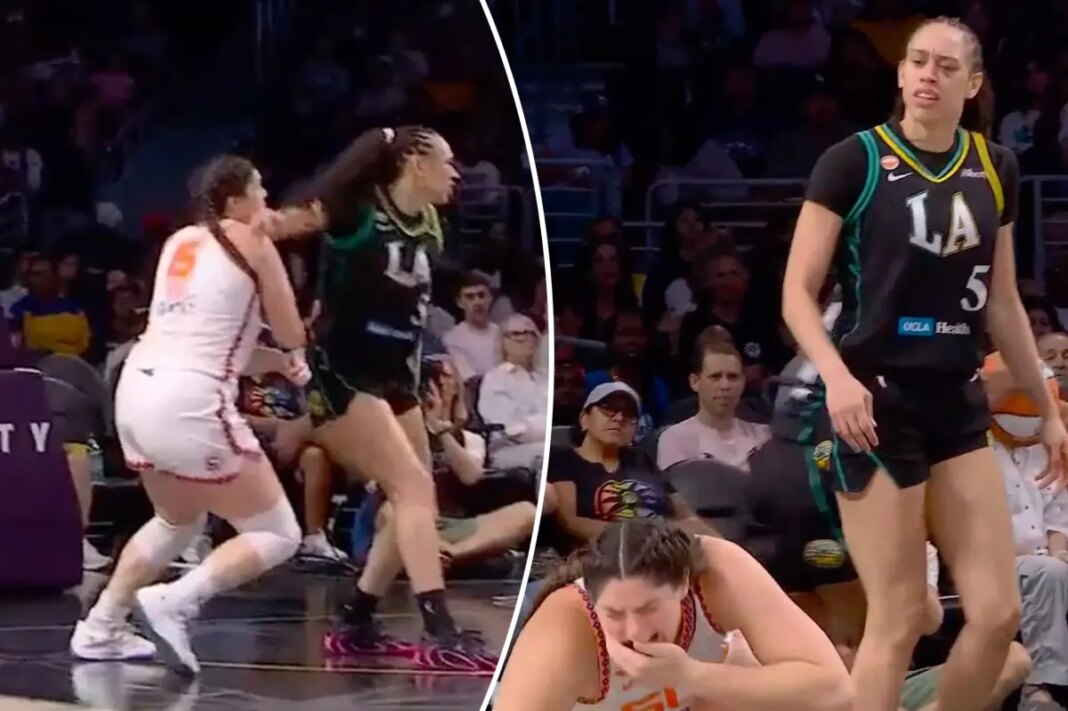 Sparks' Dearica Hamby ejected after elbow to opponent's face