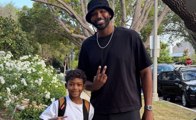 TRISTAN THOMPSON CELEBRATES SON PRINCE’S FIRST DAY OF 4TH GRADE