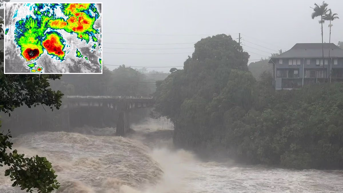 Tropical Storm Moke erupts near US as Americans brace for floods