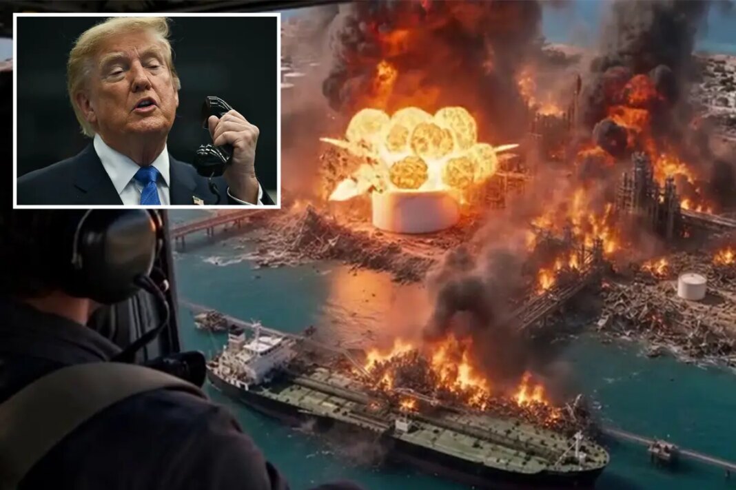 Trump posts AI-generated video of Iran's Kharg Island 'blown to smithereens' hours after first US strikes in a month