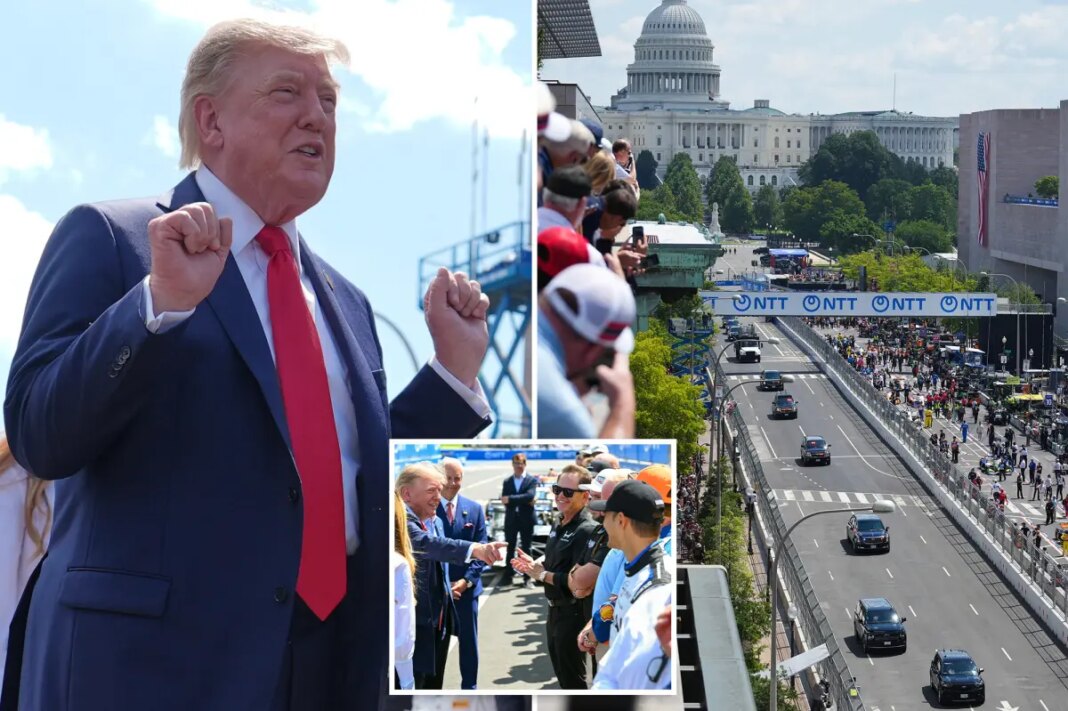 Trump takes first lap at Freedom 250 Grand Prix in Washington, DC
