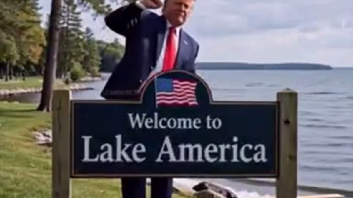 Trump taunts Canada over Lake Ontario name change