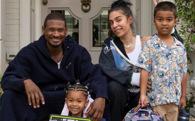 USHER, HIS WIFE AND KIDS ARE READY FOR BACK-TO-SCHOOL SEASON