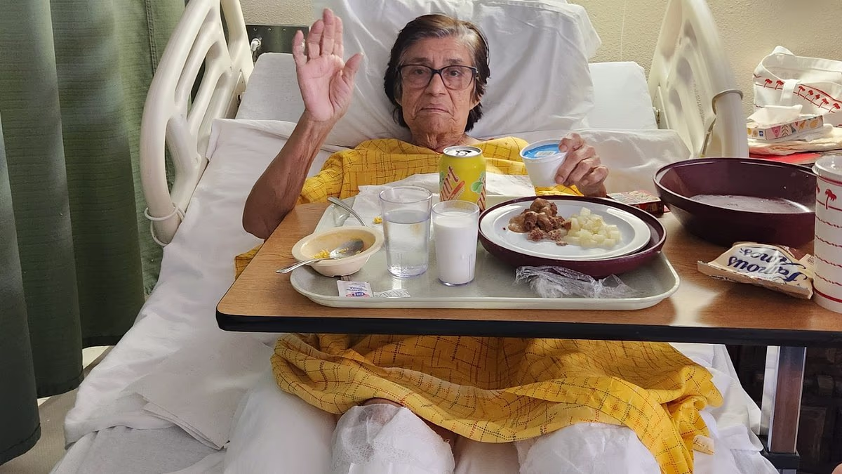 Woman loses legs after driver rammed into her while she ate lunch