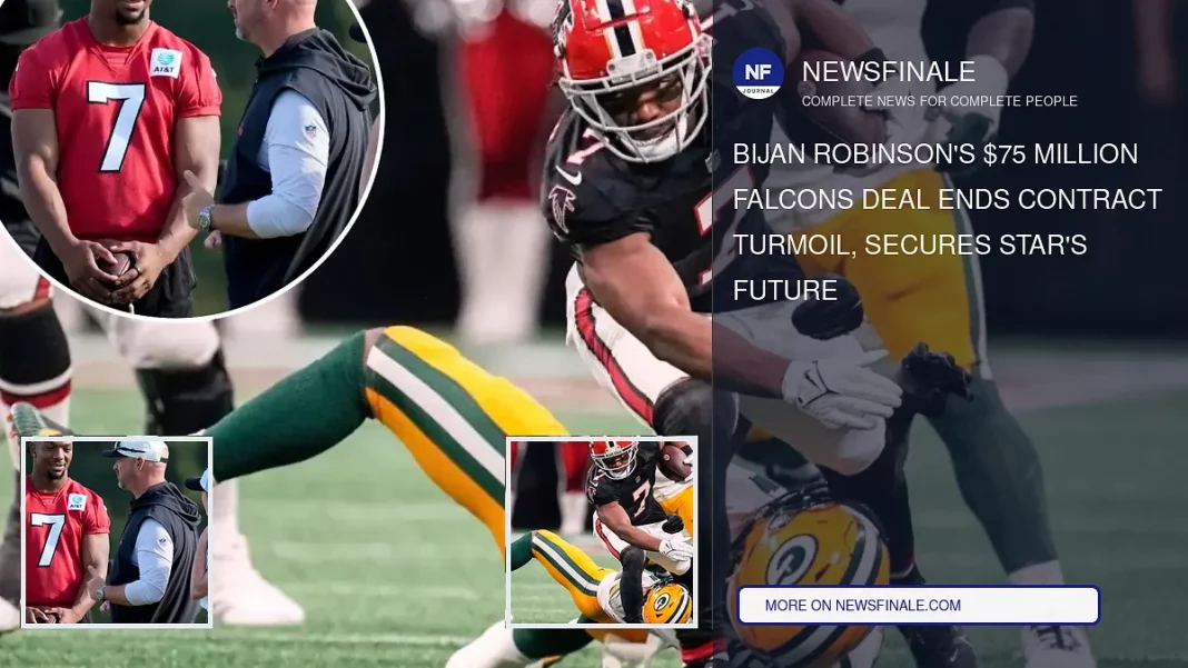 Bijan Robinson's $75 Million Falcons Deal Ends Contract Turmoil, Secures Star's Future - NewsFinale