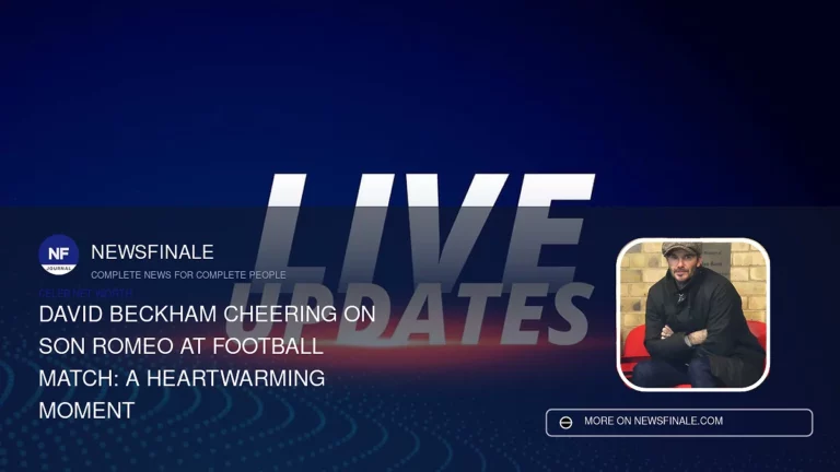 David Beckham Cheering on Son Romeo at Football Match: A Heartwarming Moment
