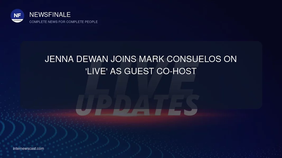 Jenna Dewan Joins Mark Consuelos on 'Live' as Guest Co-Host - NewsFinale
