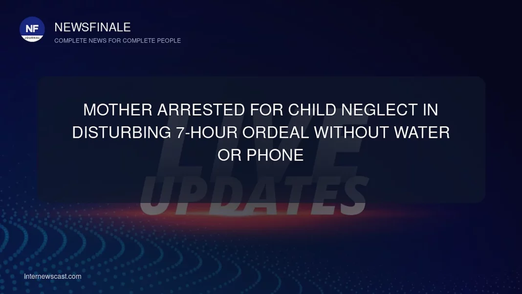 Mother Arrested for Child Neglect in Disturbing 7-Hour Ordeal Without Water or Phone - NewsFinale