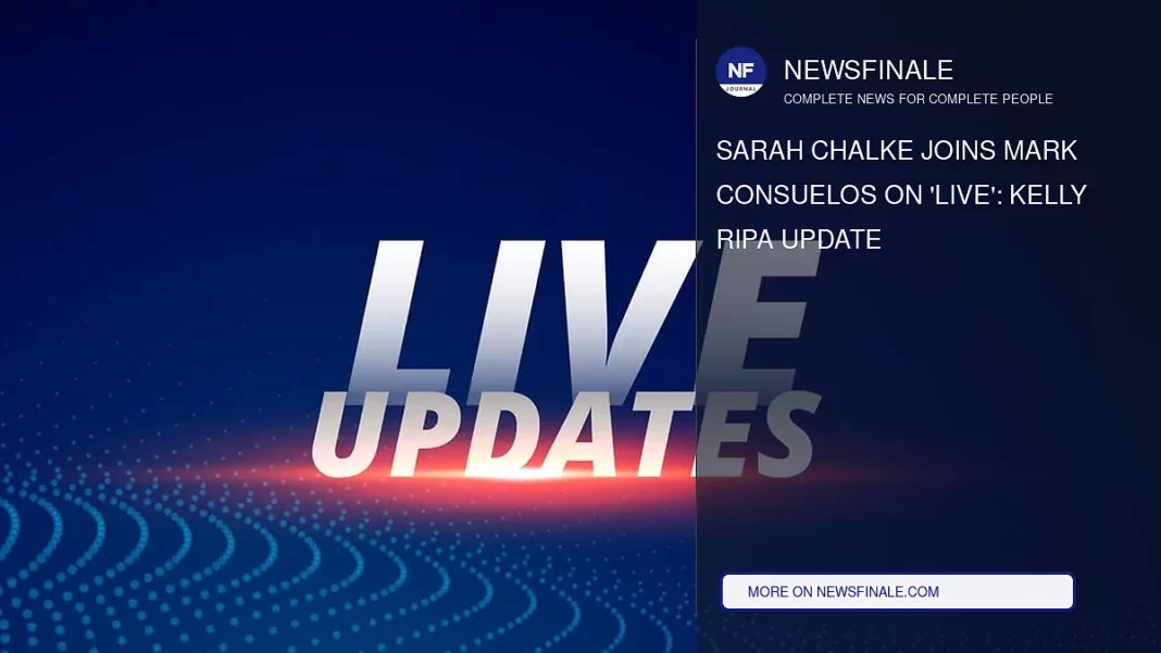 Sarah Chalke Joins Mark Consuelos on 'Live': Kelly Ripa Update - NewsFinale