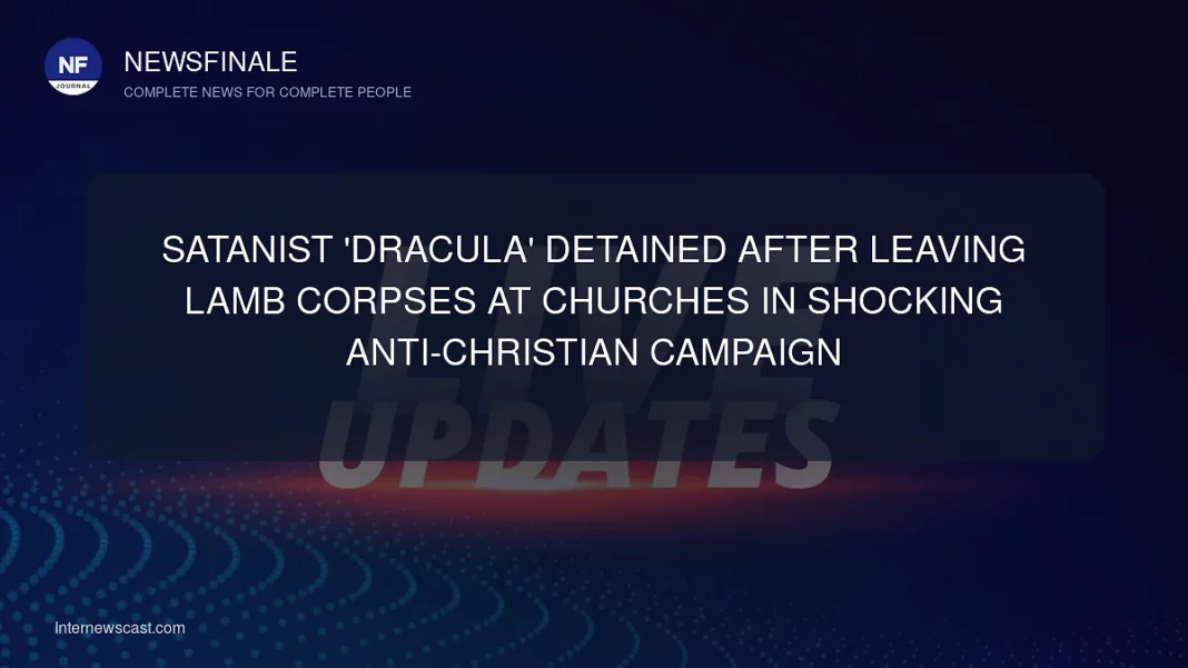 Satanist 'Dracula' Detained After Leaving Lamb Corpses at Churches in Shocking Anti-Christian Campaign - NewsFinale