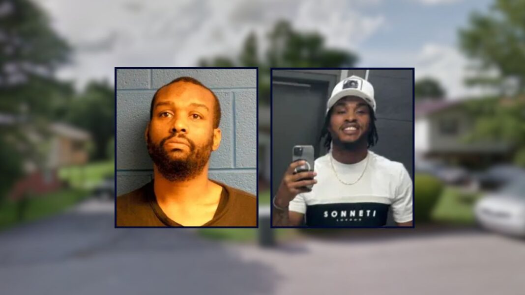 Perry Lamont Schoolfield and Isaiah R. Bowden, appear inset left to right, against a residence in Tennessee. 