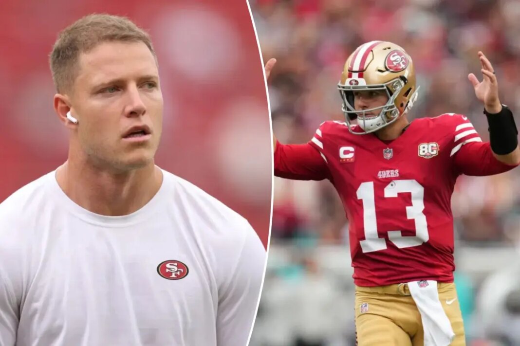 49ers' Christian McCaffrey tired of same Brock Purdy question every season