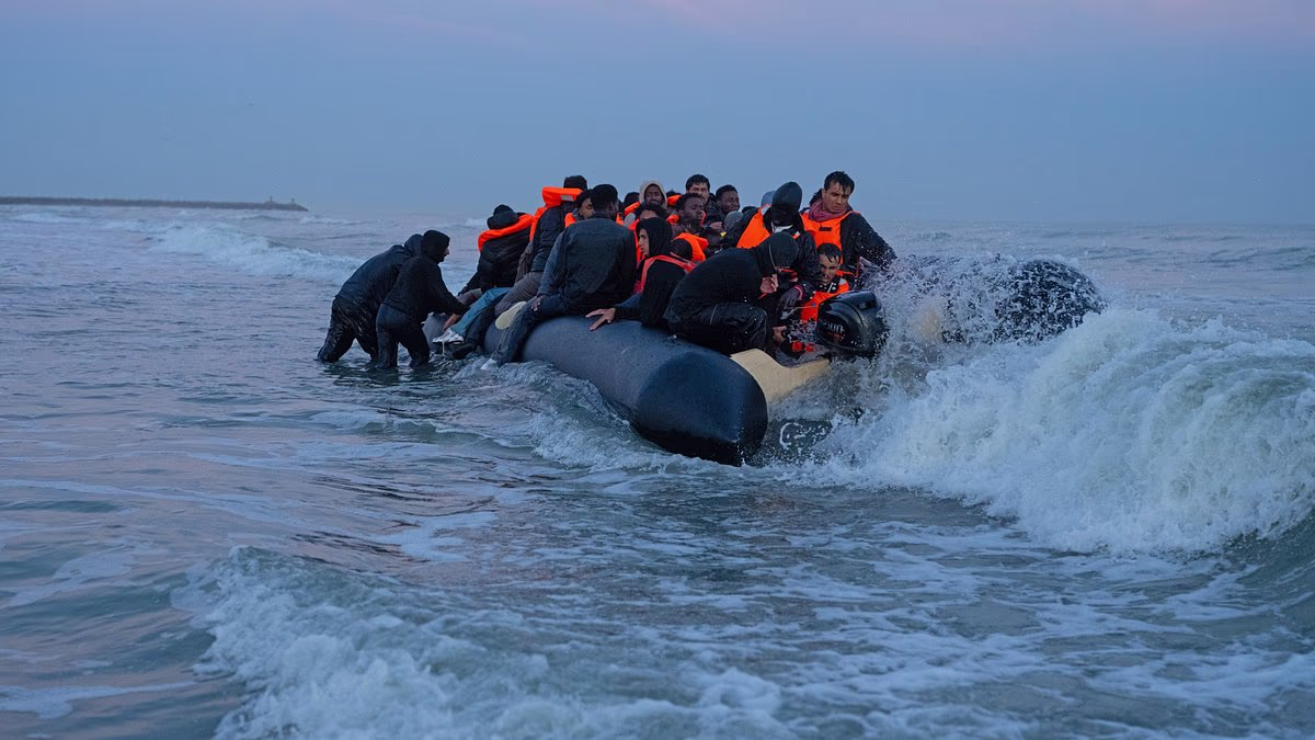 Another packed migrant mega-dinghy heads to Britain from Normandy
