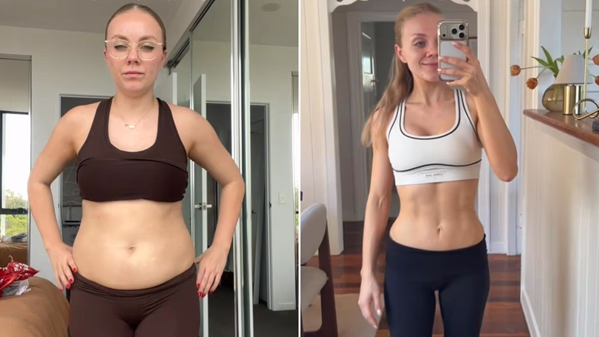 Aussie woman reveals three-month transformation without going to gym