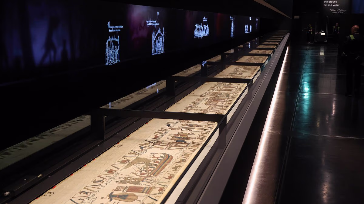 Bayeux Tapestry got torn on trip from France to British Museum