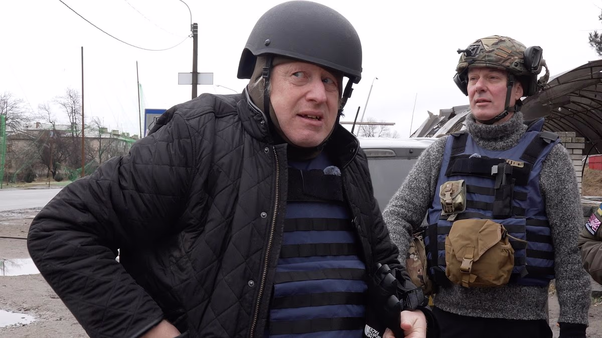 Boris Johnson's train evacuated in Russian drone strike alert