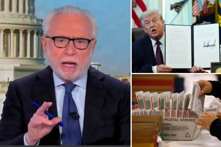 CNN’s Wolf Blitzer Corrects False Trump Mail-Vote Order Claim