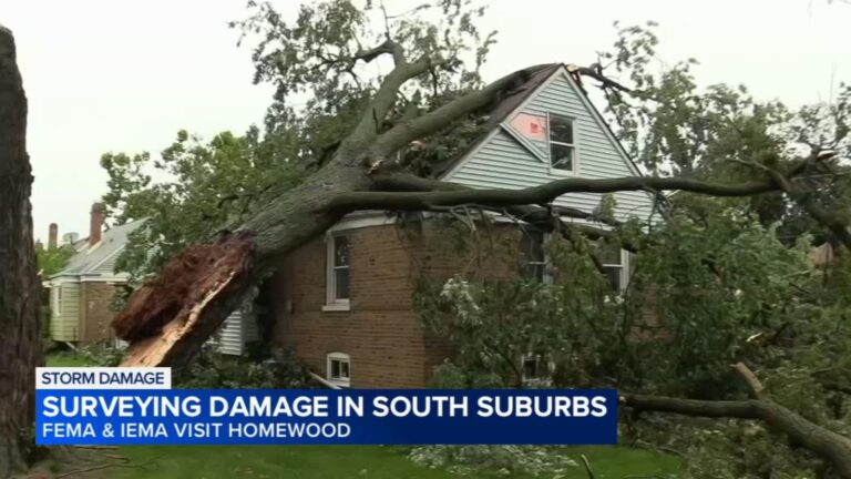 Chicago-Area Storm Damage Assessments Underway in South Suburban Cook County as Federal Aid Considered